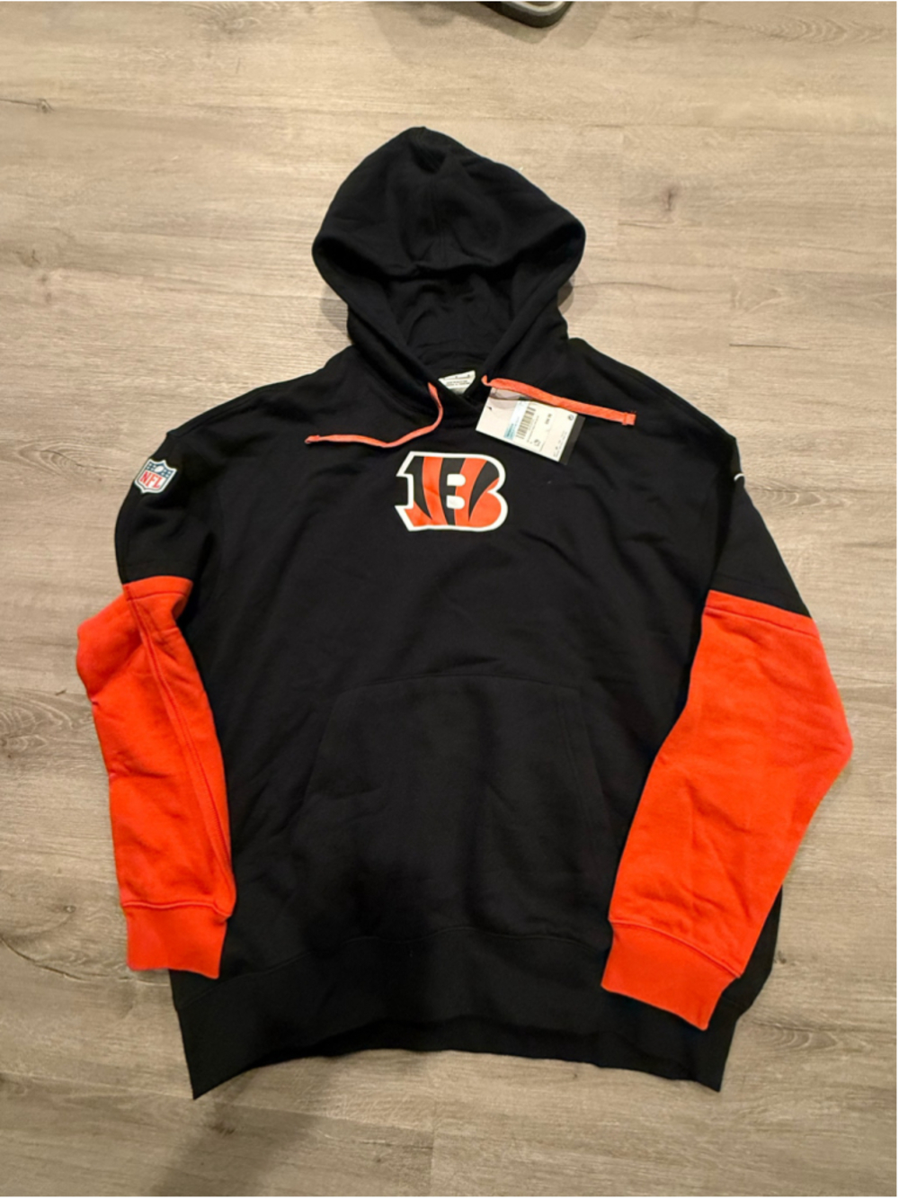 Women's Nike Cincinnati Bengals Hoodie Sweatshirt Black Orange Size M